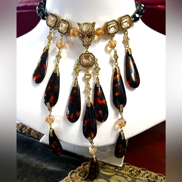 Heidi Daus 🆕 “On The Prowl” impact statement necklace - Picture 3 of 9